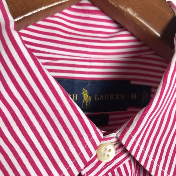 Ralph Lauren #456 Striped Long Sleeve Dress Shirt - Picture 3 of 4